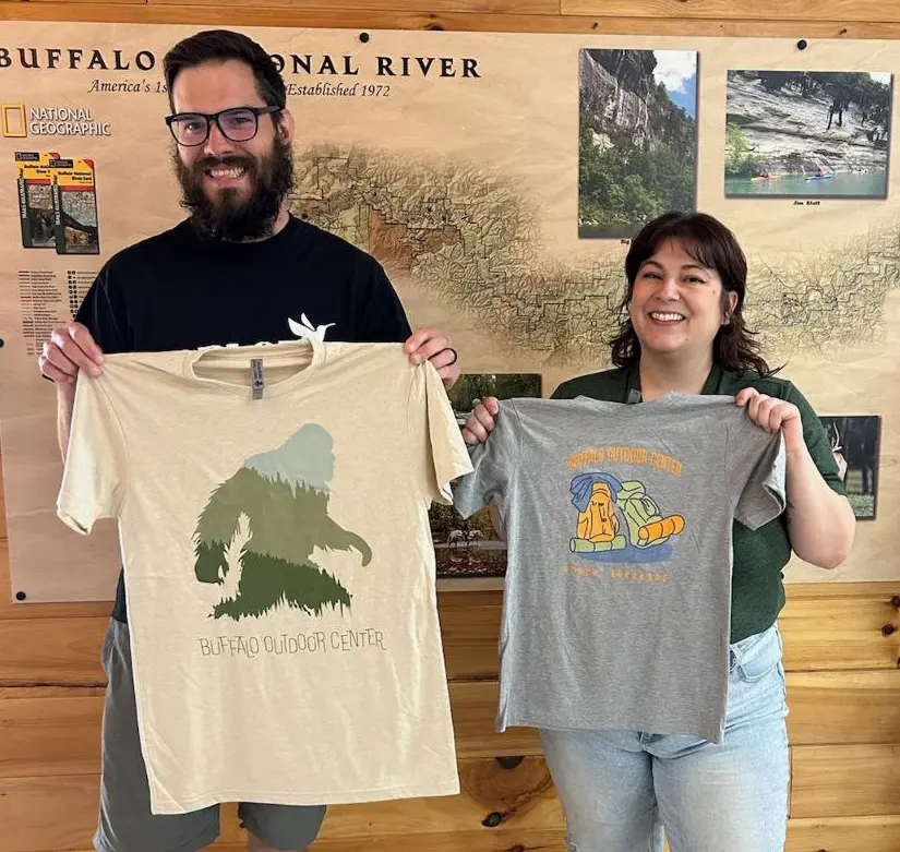 John from Splor with a client from Siloam Springs Heating and Air