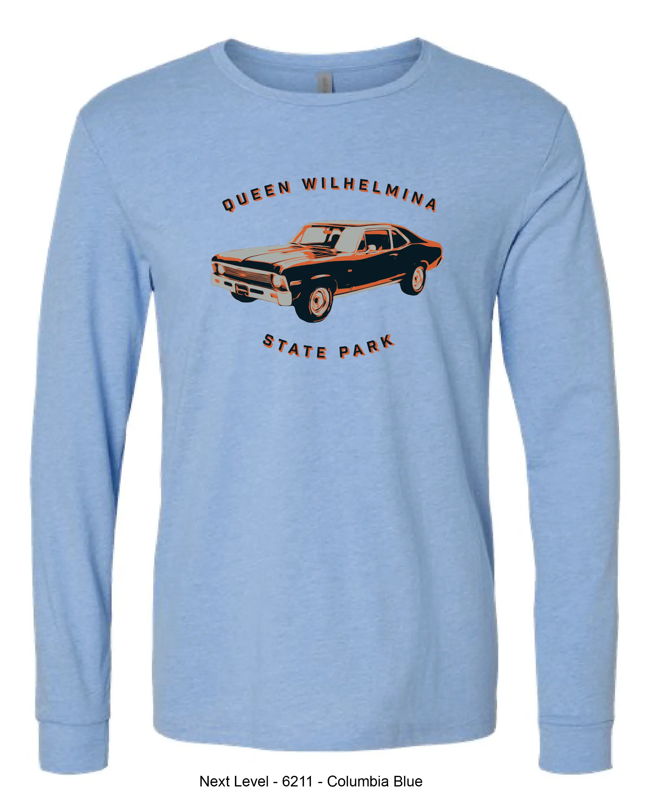 A vintage car design for Queen Wilhelmina State Park